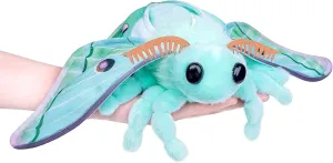 Realistic Luna Moth Plush Animal Toy - Green with Lanyard, Moth Plush Toy, Cute Doll, Children's Gift, Bag Decoration loose tend FRANKIEZHOU 