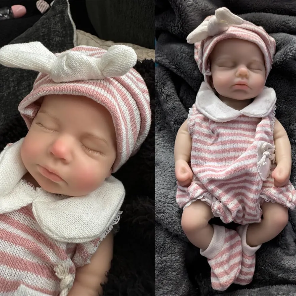 Realistic Real Reborn Babies Girl 13inch Loulou Silicone Reborn Baby Dolls timberline Victorian unproven concentric fume Can Open Mouth Soft Full Liquid Silicone Body Newborn Dolls 