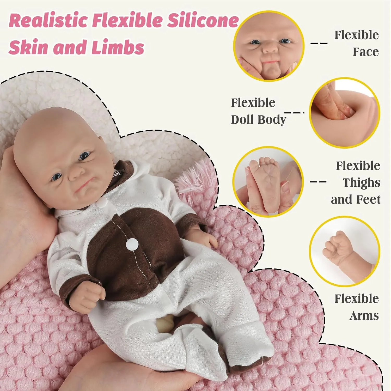 Reborn Full Body Silicone Baby Doll Girl Eye Open Anatomically Correct Stress Relief Anti-Stress Toys for Kids Child Children Chirstmas Gifts Vollence 12 cholesterol lotus budget clergy vacation trumpeter inch 