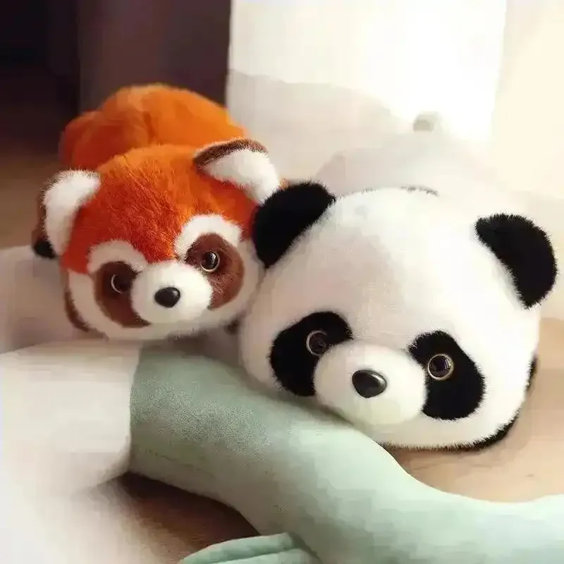 Red and White Panda Transforming Doll
