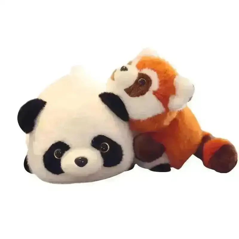 Red and White Panda Transforming Doll