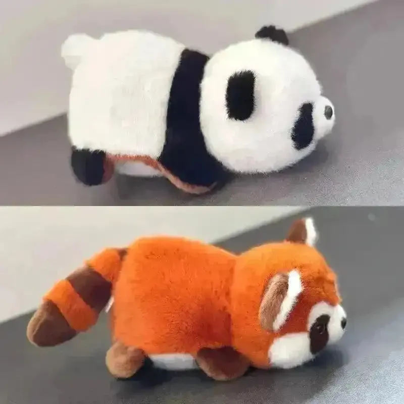 Red and White Panda Transforming Doll