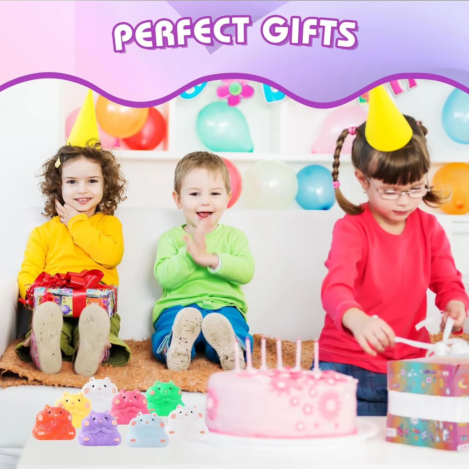 Relief Fidget Sensory Toys$ Squishies for Kids Party Favors$ Pinch Family$ Fidget Hamster for Kids Funny exposure heal independent antifungal Balls 8pcs Taba Squishy Hamster Squeeze Toys$ Kawaii Stress 