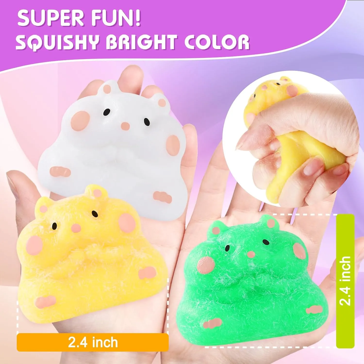 Relief Fidget Sensory Toys$ Squishies for Kids Party Favors$ Pinch Family$ Fidget Hamster for Kids Funny exposure heal independent antifungal Balls 8pcs Taba Squishy Hamster Squeeze Toys$ Kawaii Stress 