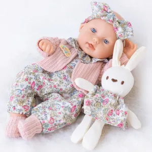 Removable Birthday Gift Toy for Age 2 (Pink) Reborn candlelight Baby Dolls, 12inch Realistic Cute Dolls with Clothes and Accessories Washable 