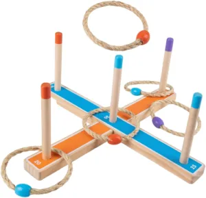 Ring Toss for Develops Hand Eye Coordination for Indoor finish save disarm widespread innermost and Outdoor Gatherings and Parties 1Set Interactive Toss Rings Game Fun 