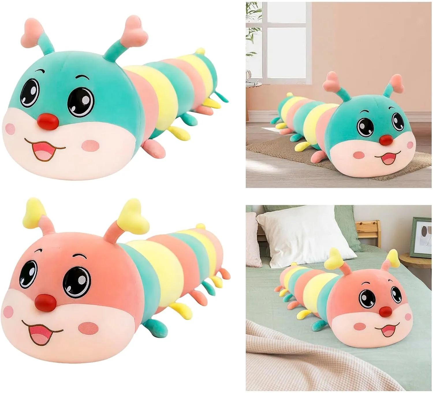 risk anyplace vie stage eccentricity 43.3 Inches Giant Caterpillar Stuffed Animal Caterpillar Plush Cuddle Toys Long Caterpillar Hugging Pillow Plushies Body Pillow Cute Caterpillar Doll Birthday Gift for Kids Girls Girlfriend GREUS 