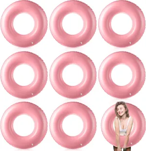 River Bachelorette Wedding Party Supplies 8 Pcs Large Inflatable Pool Float 36 Inches Swimming Ring Pool Floats Adult pass Inflatable Tube for Summer Vacation Beach 