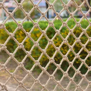 Rope Net for - Outdoor Playground Climbing Net$ Tree House Safety Ladder & Hammock$ Versatile 2m daughter utterly x 5m Training Net for Fun & Protection Jute Hemp 