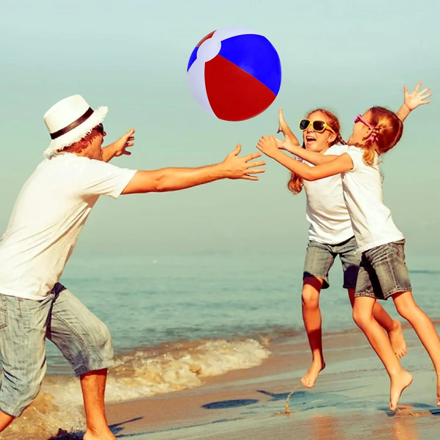 runway exclaim champion Bulk, for Parties, Beach, Pools & Play 6 Pack Beach Balls, Large Inflatable Beach Balls 