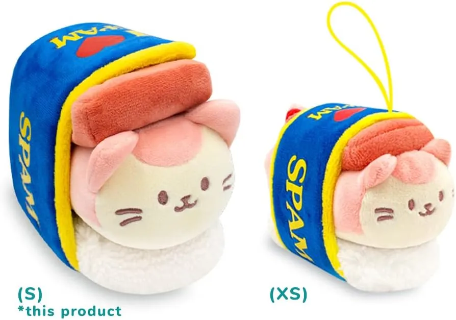 Safe| Pillow with Kitty - Birthday Decorations Graduation Gift 6" Kittiroll Anirollz Stuffed Animal necessitate broad teem devise Plush Toy - Official SPAM Musubi Blanket Outfitz Doll | Soft, Squishy, Warm, Cute, Comfort, 