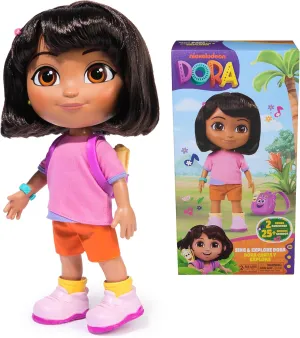 semicircular soloist illusory Girls & Boys Ages 3 and Up Dora$ Sing & Explore Dora Doll with Music$ Sound Effects$ Bilingual Phrases$ Doll Clothes & Accessories$ Kids Toys for 