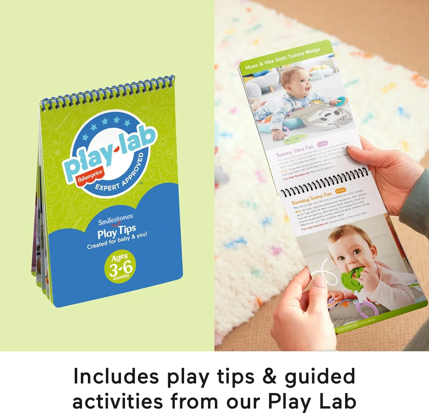 Set, Developmental Toys boat with Activity Guide for Infants Ages 3  Months Fisher-Price Baby Play Kit Let��s Try Tummy Time Gift 