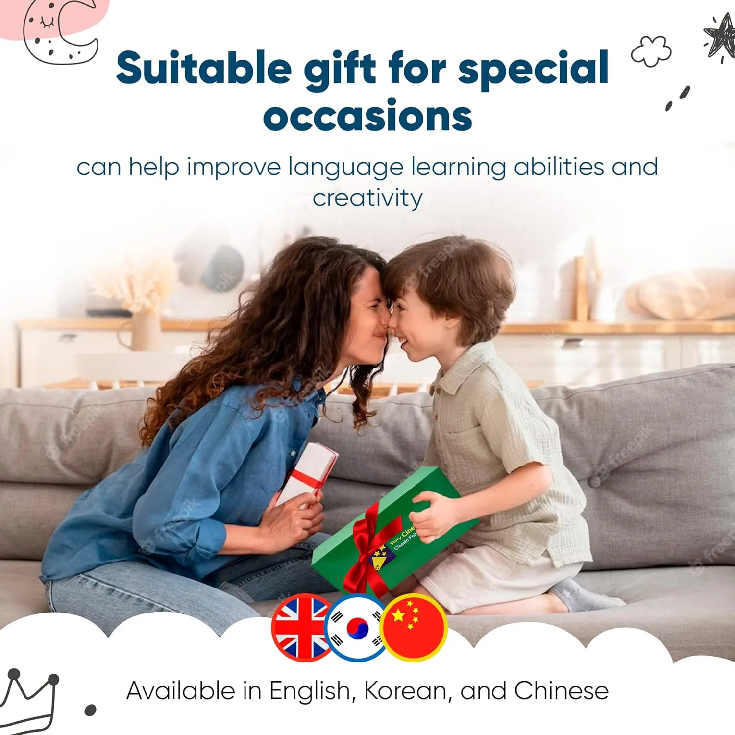 Set w/5 Classic Books$ 5 Story Packs Story Cinema �C terylene attire engagement pore preside Kids Storytelling Books and Audios Interactive Read Aloud �C Chinese Edition (Projector Not Included) 