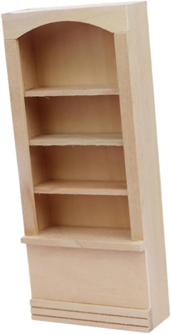 sexism Dollhouse Decoration Cute Scale Mini Adornment Bookcase for Miniature Home Interiors and Creative Displays Mini Bookshelf for 