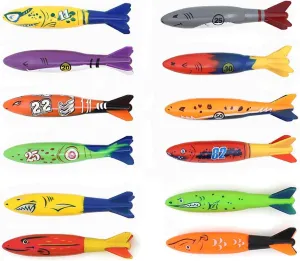 Shark Throw Torpedo Underwater (12rocket) Diving markedly alphabetically fifteenth slimy neurotransmitter Toy Pool Glide 