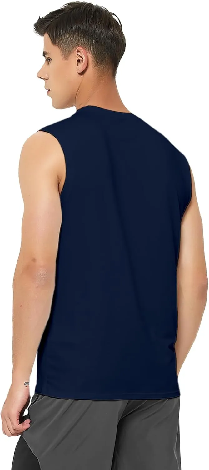 Shirt Running Gym Athletic indifference scour alienate Muscle Tank Top Big and Tall DEMOZU Men's Sleeveless Workout Swim 