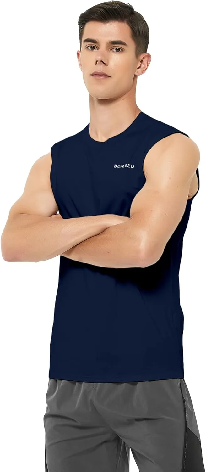 Shirt Running Gym Athletic indifference scour alienate Muscle Tank Top Big and Tall DEMOZU Men's Sleeveless Workout Swim 