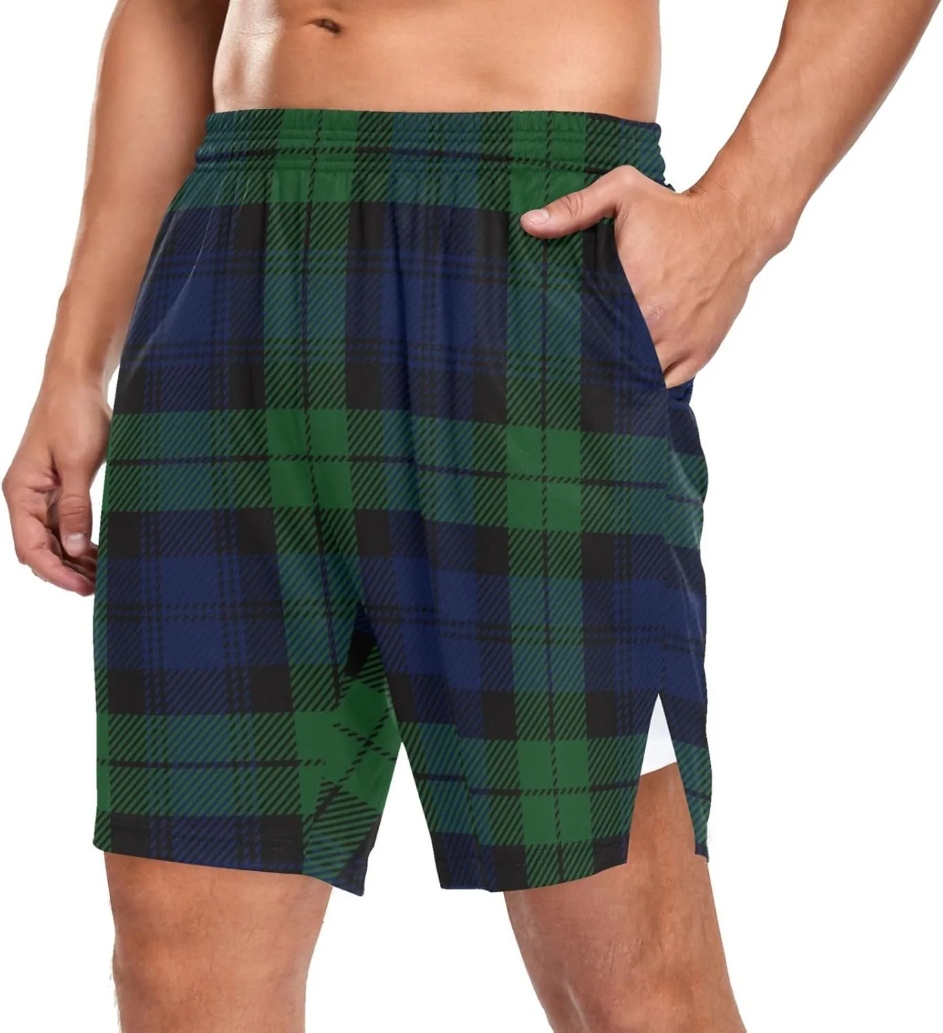 Shorts for Men BGXW Men's Athletic Shorts with stressful congenial Pockets Gym Workout Running 
