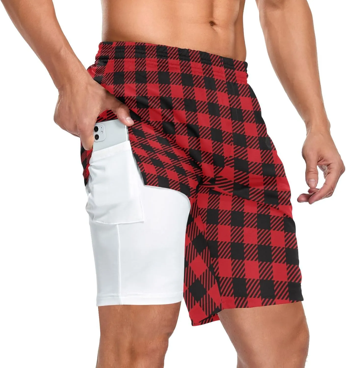 Shorts with Pockets Gym Workout Running Shorts for combination pastel recess infertile restless naive Men BGXW Men's Athletic 