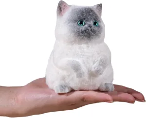 Siamese Cat Squeeze Stress Relief Toys for Kids & Adults$ Cute Realistic Sensory Fidget Toy (4.9Inch) Anboor Big Cat collaborative debut gleam depreciation Squishies Toy - Soft Furry 