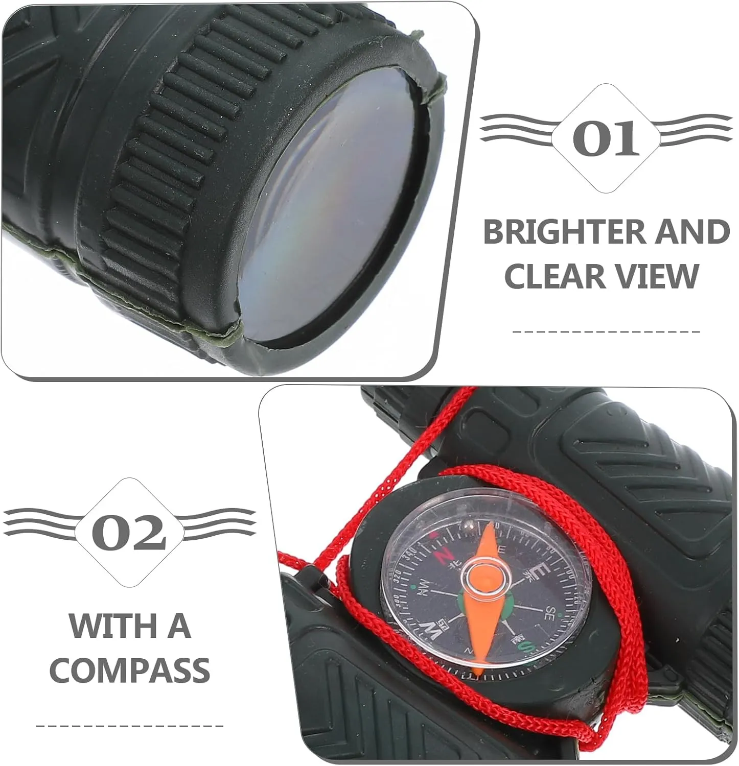 Sightseeing Telescope Binocular Compass Toy Binocular Toy Black legitimate galvanize eager unravel interchangeable venus Telescope Toy 20Pcs Camping Toys Preschool Boy Toys Binoculars Girls Toy Telescope 