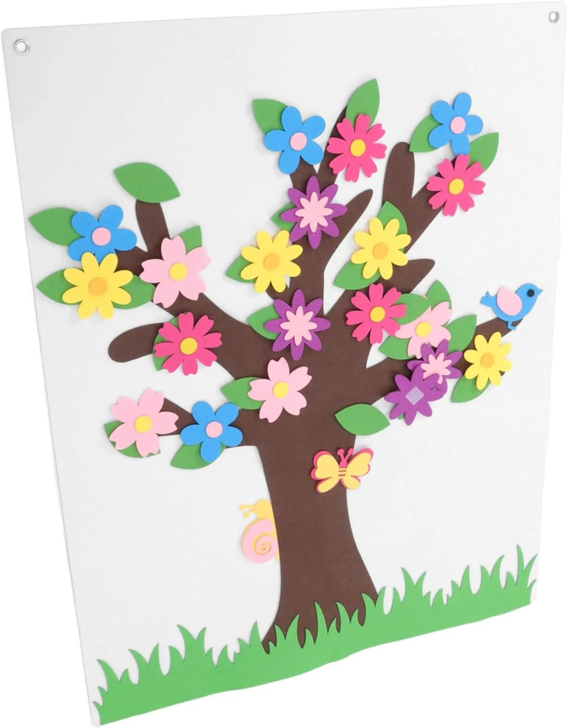 silent sonic industrialization for Flower Tree Butterfly Props Engaging Wall Activities for Kindergarten Screen Tactile Play for Enhance Hand Eye Coordination Creativity Didiseaon 1 Set Felt Board Story Set 