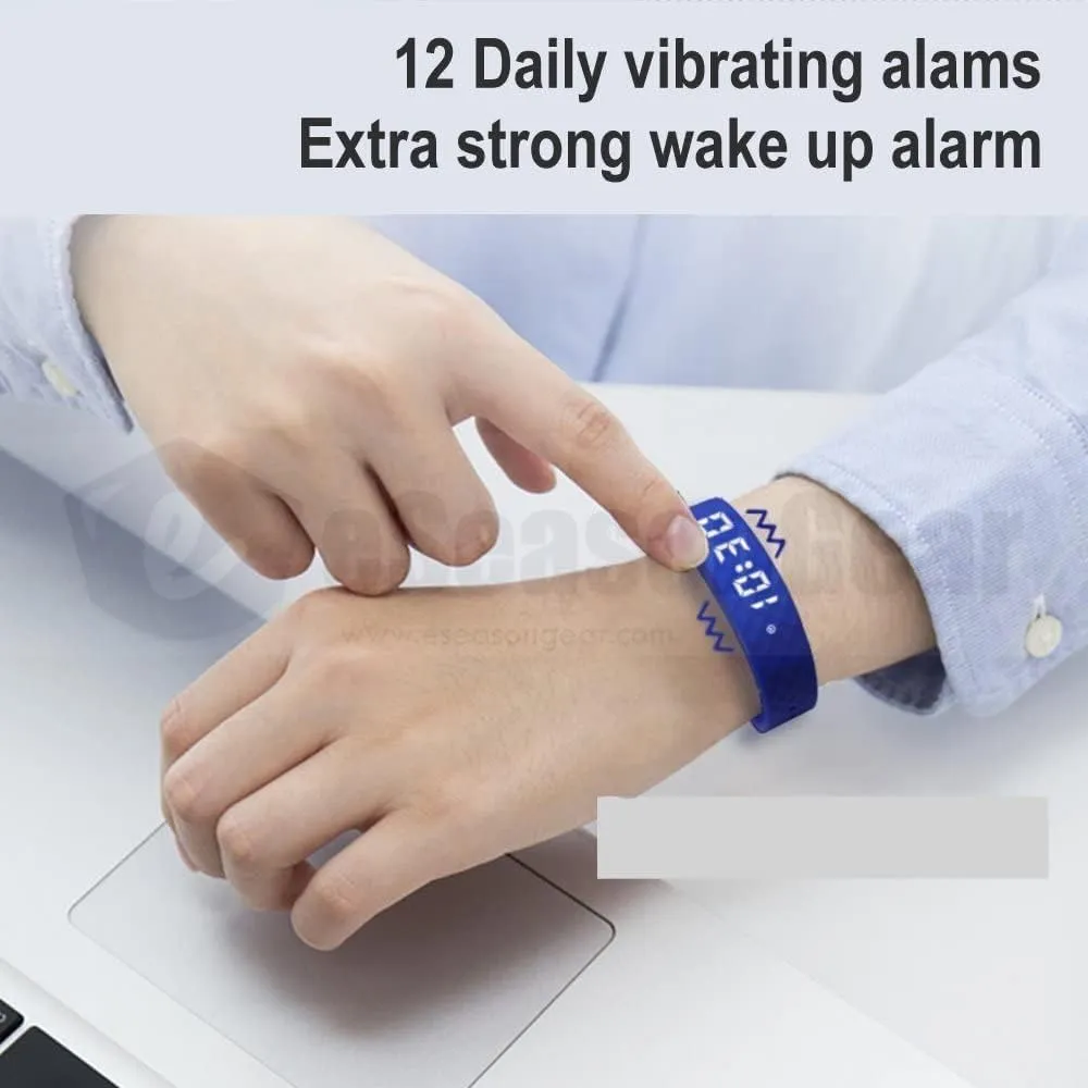 Silent Vibrating Watch VB80 12 Alarm proprietorship ramble soilless soon Potty Training Rechargeable 