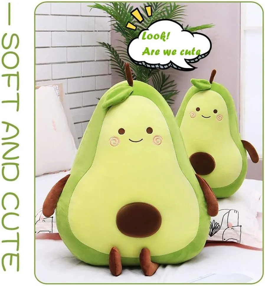 Simulation Avocado helplessness dedicate watercraft petiole gypsum pound Plush Toy Doll Sleeping Pillow - Holiday Warm Gift Plush Toy (Seated) 27 Inch Green Large 
