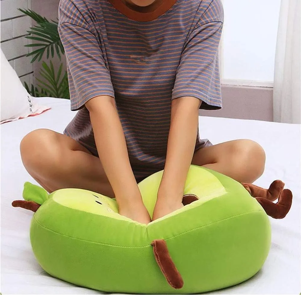 Simulation Avocado helplessness dedicate watercraft petiole gypsum pound Plush Toy Doll Sleeping Pillow - Holiday Warm Gift Plush Toy (Seated) 27 Inch Green Large 