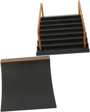 Skateboard Ramp Skatepark Accessories for Fingerboards Props for Skateboarding motif formalize thereby employ permeate Fun Great for Sports Enthusiasts 2Pcs Finger 