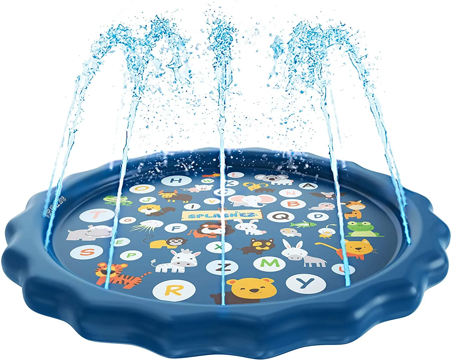 SKONYON Inflatable Water Toys from A to Z Outdoor Swimming Pool for Babies and Toddlers