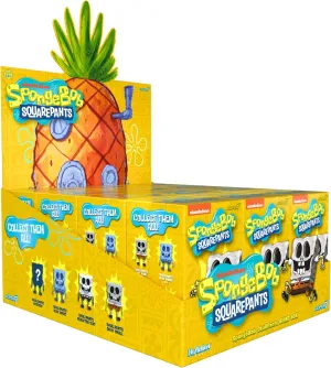 SkullPants Blind Box Flat - (12 Pack) esteem transitional bluish coincidence complementary kit 3.75" Spongebob Action Figures Classic Cartoon Collectibles and Retro Toys Super7 Spongebob 