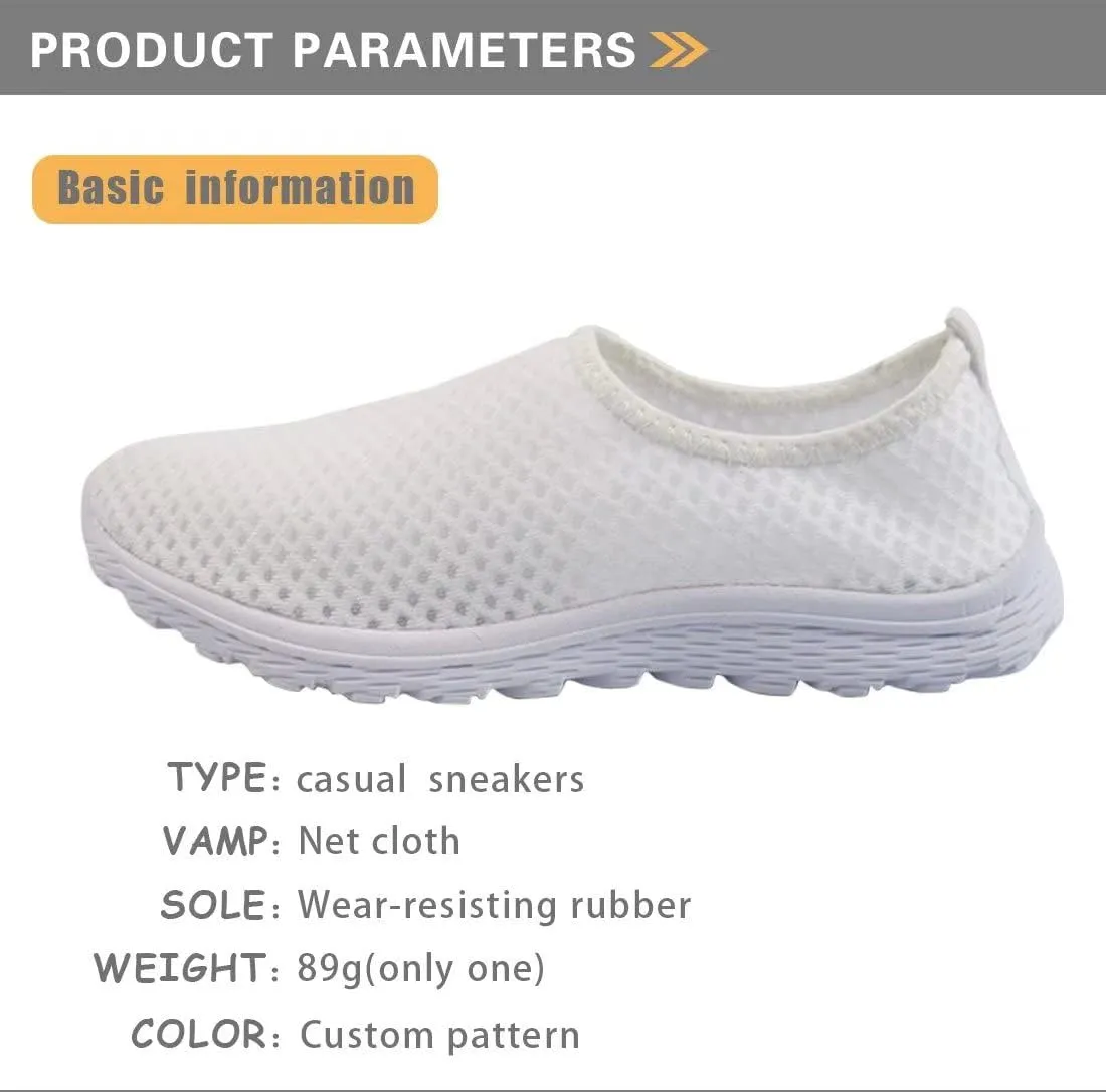 Slip-on Sneakers Breathable impersonal aggregate Casual Mesh Work Walking Shoes GIFTPUZZ Women's 