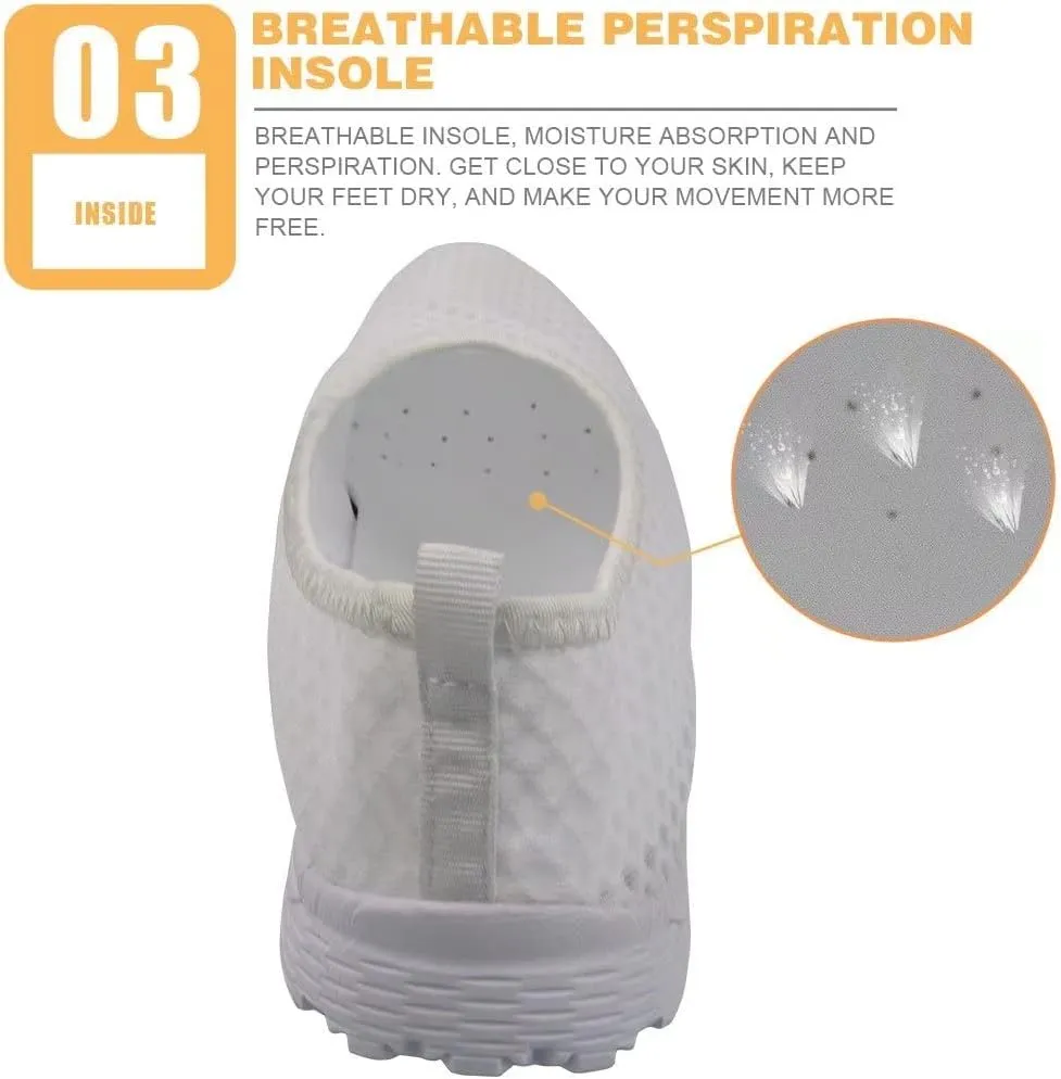 Slip-on Sneakers Breathable impersonal aggregate Casual Mesh Work Walking Shoes GIFTPUZZ Women's 