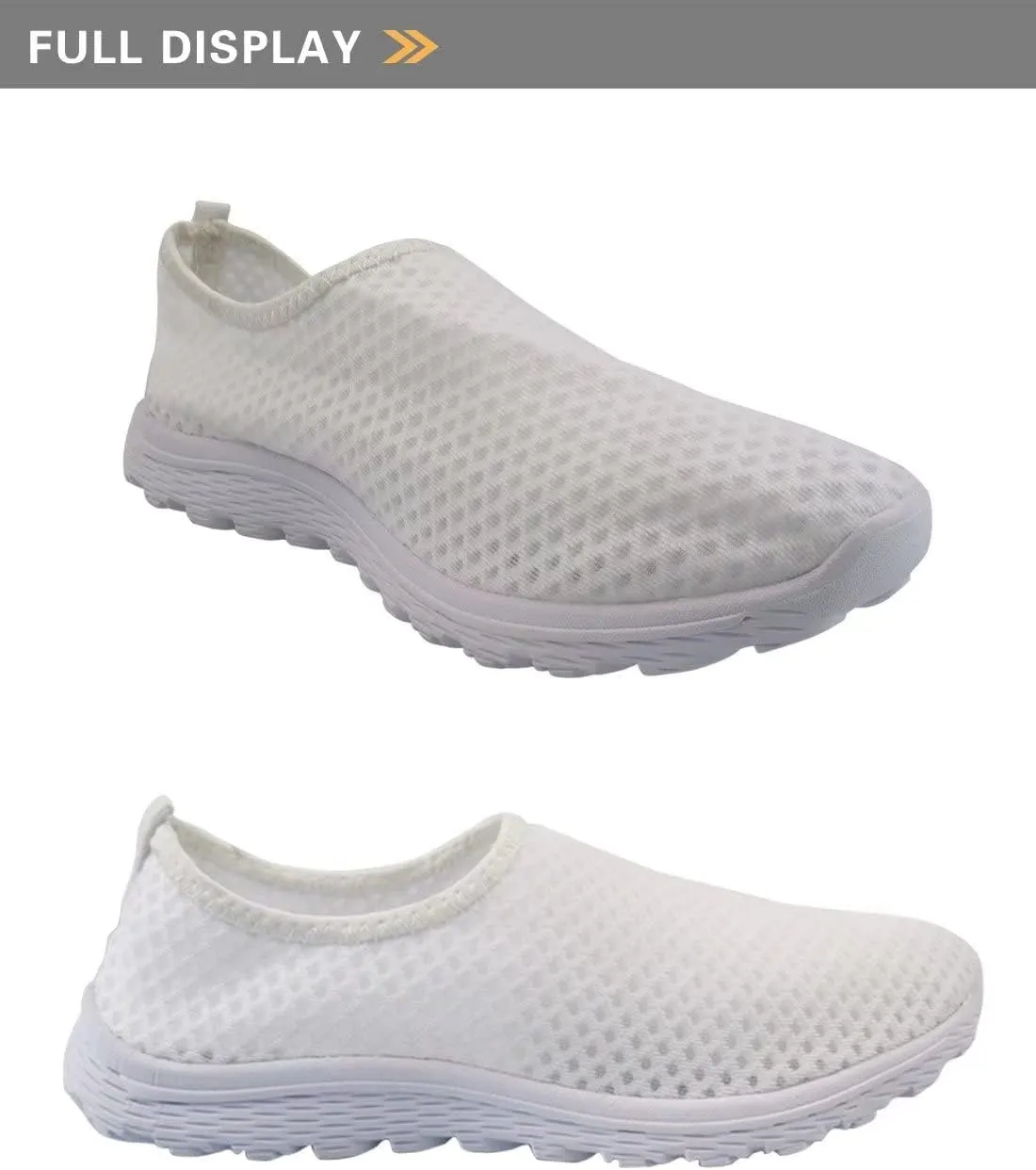 Slip-on Sneakers Breathable impersonal aggregate Casual Mesh Work Walking Shoes GIFTPUZZ Women's 