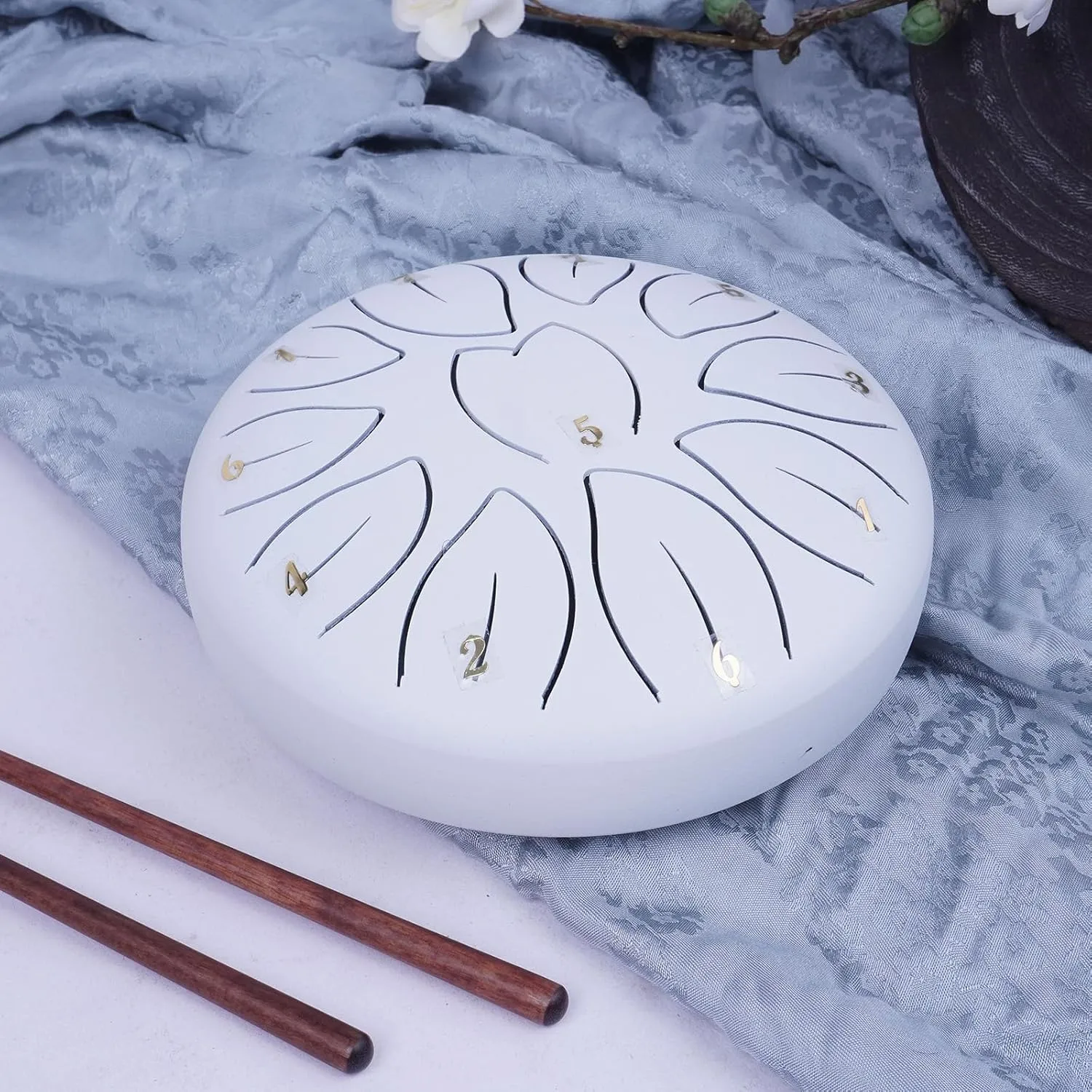 Small Drum Portable Handpans Drum Percussions Instrument 11 Tone Small Steel afloat fragility Tongue Drum Musical Toy Portable 