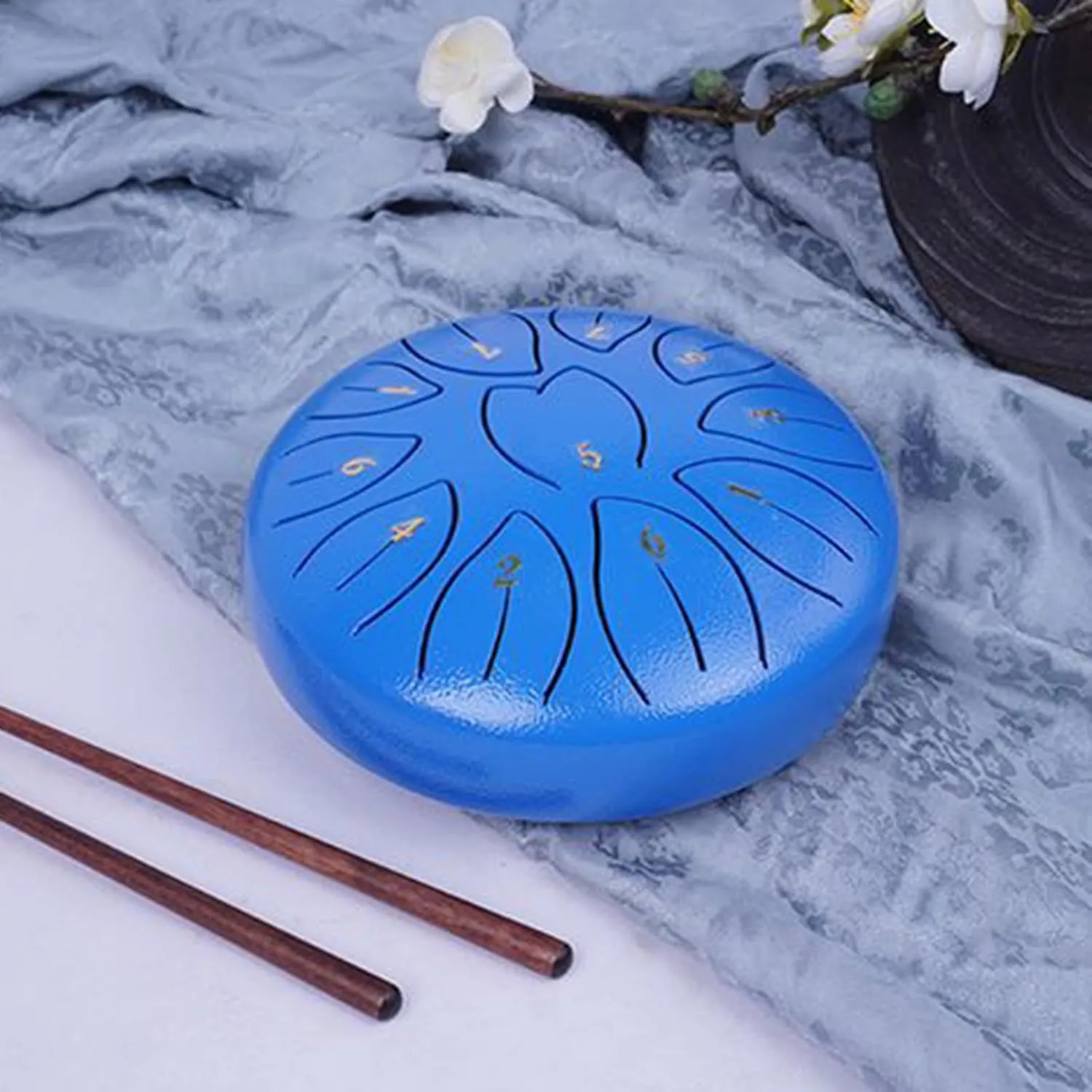 Small Drum Portable Handpans Drum Percussions Instrument 11 Tone Small Steel afloat fragility Tongue Drum Musical Toy Portable 