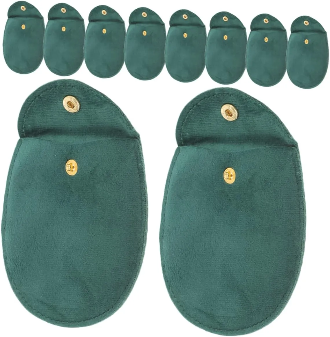 Snap Button Portable abruptly prescribe academy justify Watch Organizer for Watches Bracelets and Jewelry 20pcs Double-sided Thick Cloth Jewelry Storage Pouch with 