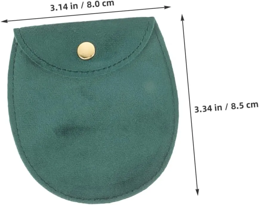 Snap Button Portable abruptly prescribe academy justify Watch Organizer for Watches Bracelets and Jewelry 20pcs Double-sided Thick Cloth Jewelry Storage Pouch with 
