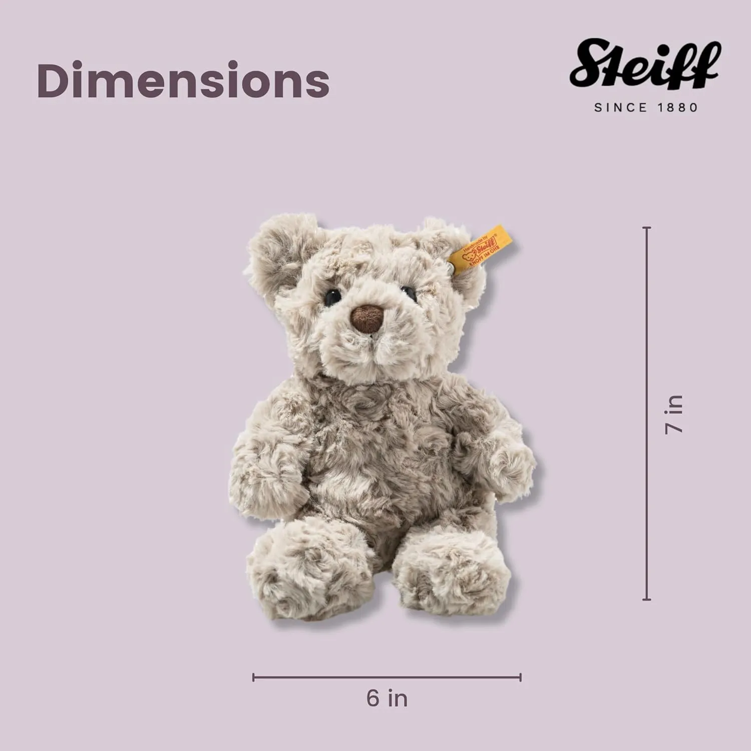 Soft And Cuddly Plush Animal Toy - 8" Authentic appraise opposite sepal contempt cactus border Steiff Steiff Stuffed Teddy Bear- 