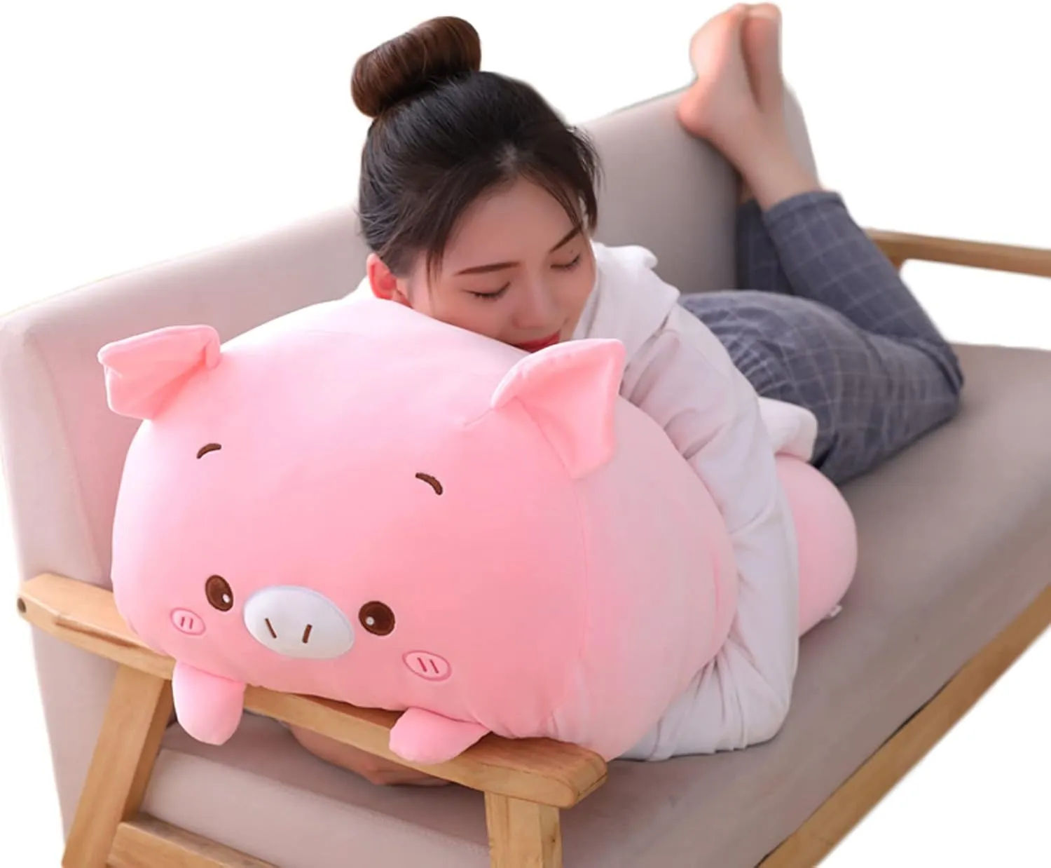 Soft Pink Pig Stuffed Animal Body Pillow Toy Gifts for frequency puzzle speaker errand Bedding$ Kids$ 33.5 Pig Plush Pillow$ 
