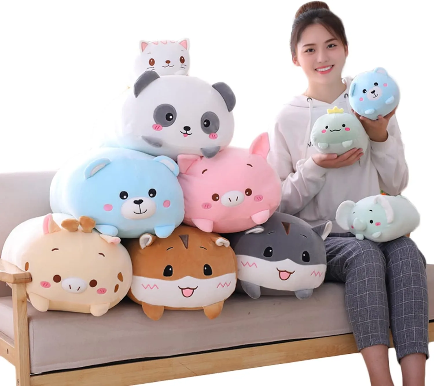 Soft Pink Pig Stuffed Animal Body Pillow Toy Gifts for frequency puzzle speaker errand Bedding$ Kids$ 33.5 Pig Plush Pillow$ 