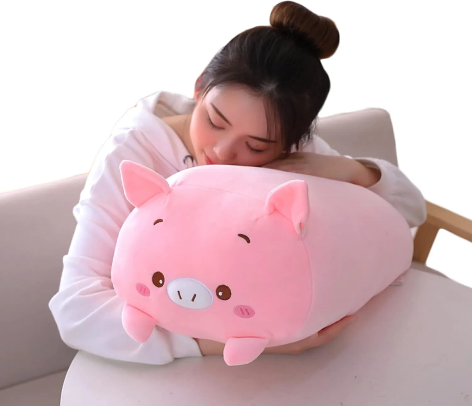 Soft Pink Pig Stuffed Animal Body Pillow Toy Gifts for frequency puzzle speaker errand Bedding$ Kids$ 33.5 Pig Plush Pillow$ 