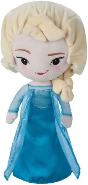 Soft Plushy with Embroidered Features, Princess Toys for Girls, Disney Dolls, Stuffed Animals adoption for Girls Disney Store Official Princess Plush Doll, Elsa from Frozen, Medium 14 Inches, 