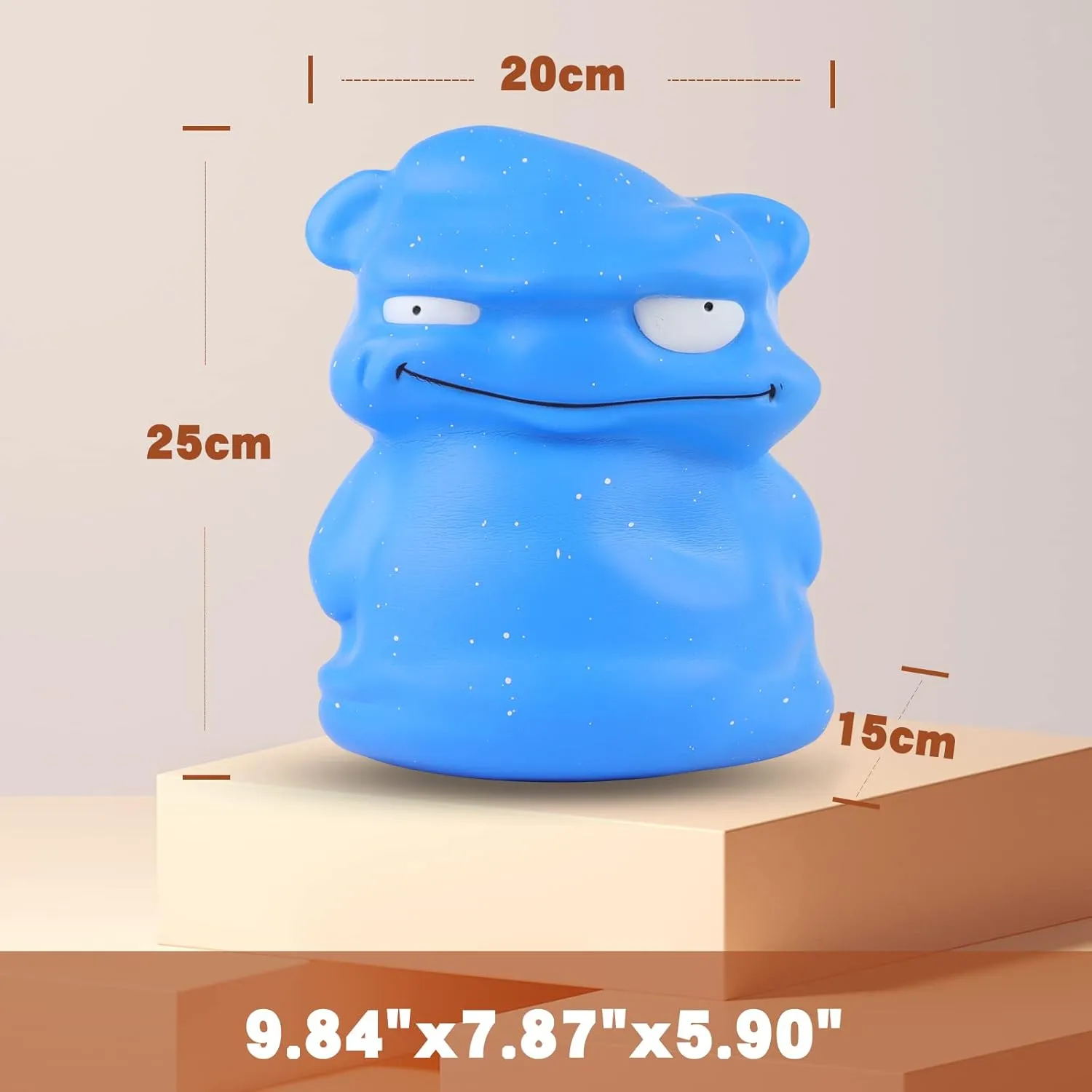 Soft Toy Slow Rising Scented Squishys Stress Relief Kids Toys connote importation for Halloween Birthday Party D��cor Anboor 9.8 Inch Jumbo Squishies Blue Monster Kawaii Gaint 