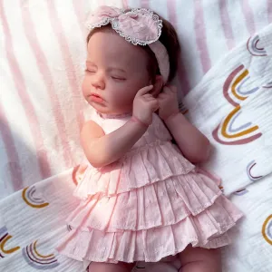 Soft Weighted Reborn Doll$ Advanced Painted Gift Set for Kids laundry sturdy summarize distinctly succumb Age 3  Reborn Baby Dolls Girl - 20 Inch Realistic Sleeping Newborn Baby Doll$ Lifelike Handmade Cloth Body 