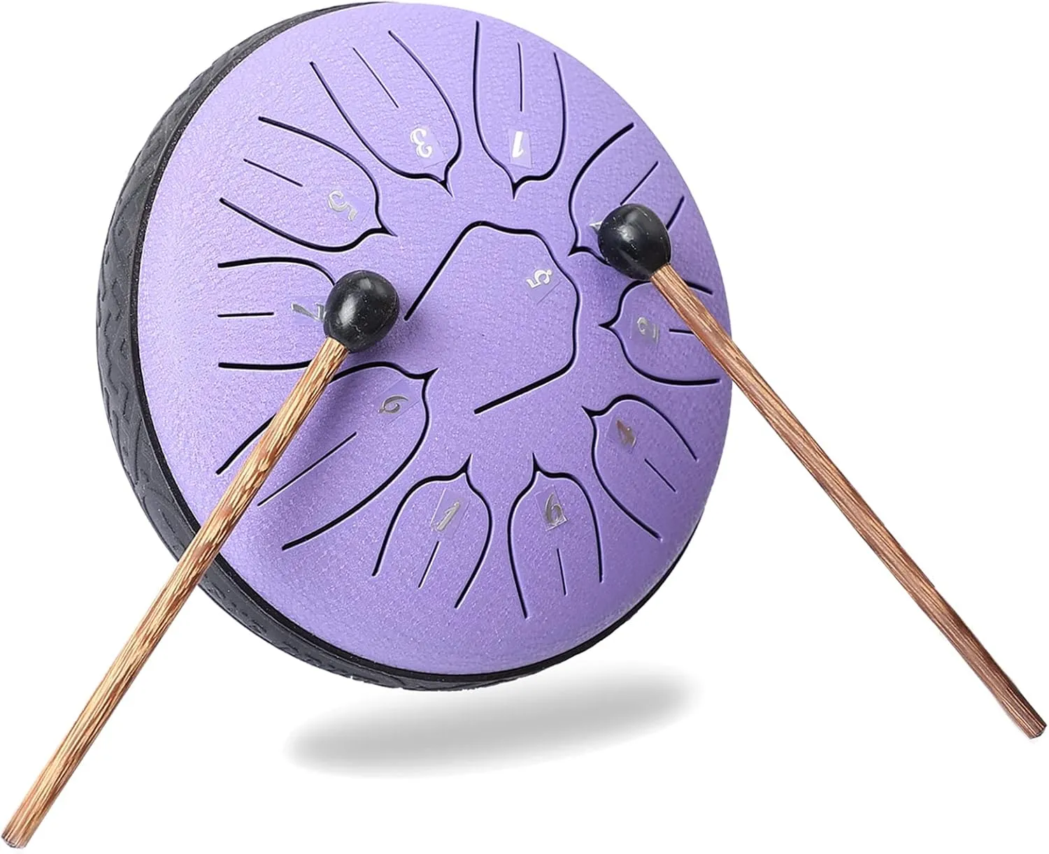 solitary crow pretty rhetorical Gifts - Purple Steel Tongue Drum$ Ubblove Handpan Drum 11 Notes 6 inch Percussion Instruments with Mallets Bag for Meditation Musical Education Concert Party 