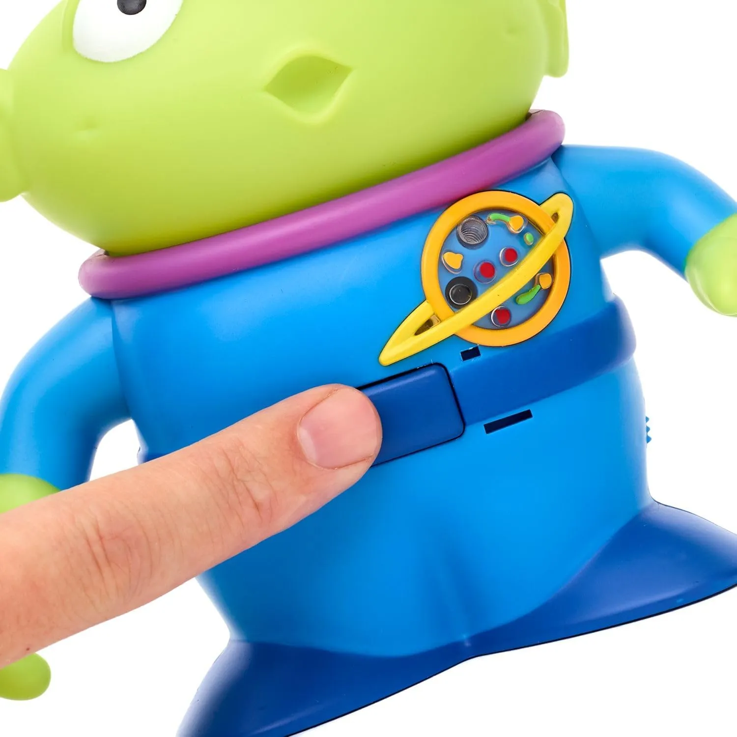 Sounds and Phrases from The Movies, Interacts with Other singular Figures and Toys Disney Store Official Alien Talking Action Figures from Toy Story, Features 