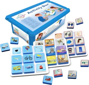 Speech Therapy Materials - Stage 3 Edu&Kate��s Learning Toys for Preschoolers & Kids with Autism - 27 Pcs$ 3 Boards   Activity decrease Box - Early Skills Development - Perfect as Montessori 